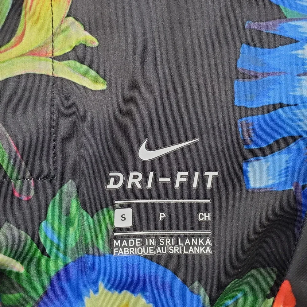 Nike Power 7/8 High-Rise Training Leggings Womens Small Multi Floral Gym Workout